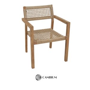 Wicker Stacking Armchair (Mira Stol Nigerian Satinwood)